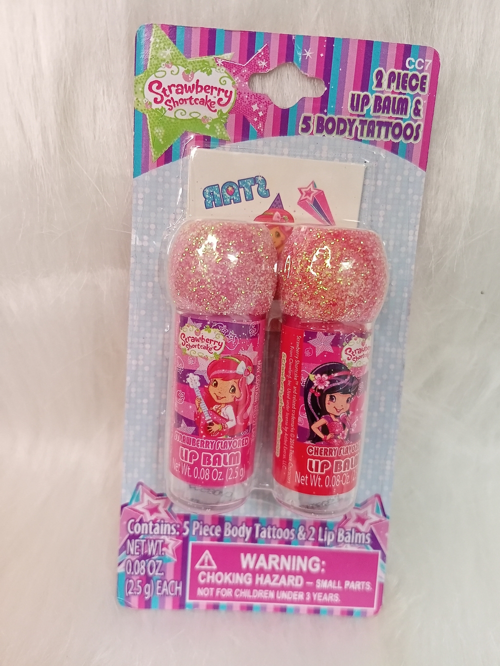 Strawberry Shortcake Lip Balms & body Tattoos - Picture 5 of 5